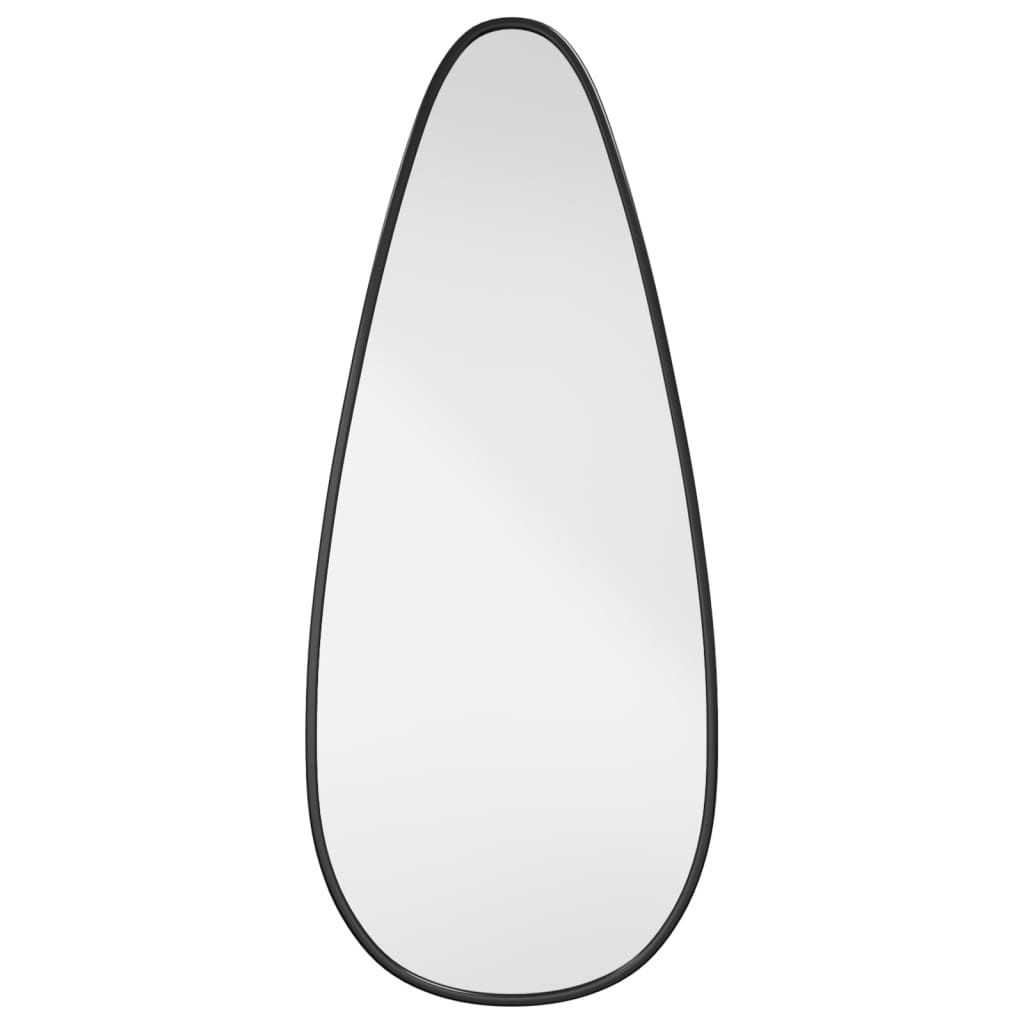 VidaXL Miroir mural 60x25 cm noir