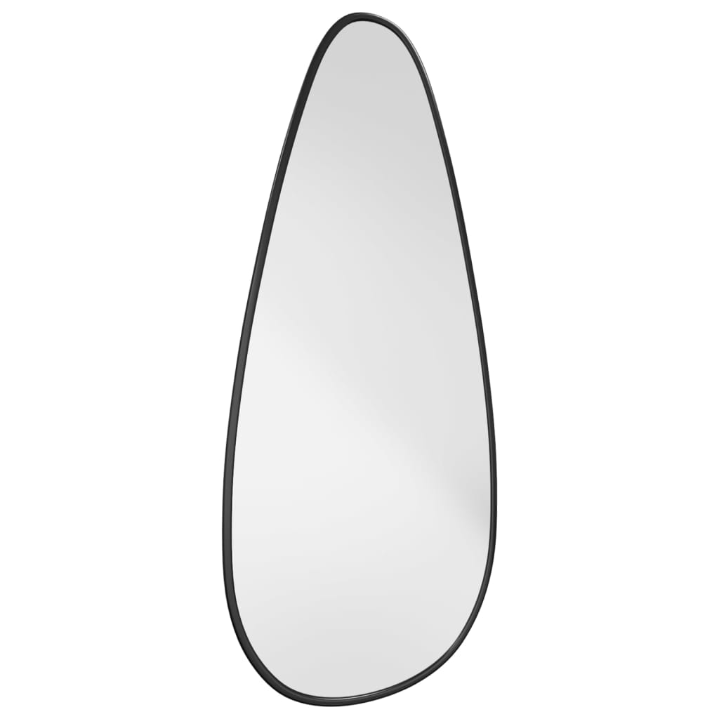 VidaXL Miroir mural 60x25 cm noir
