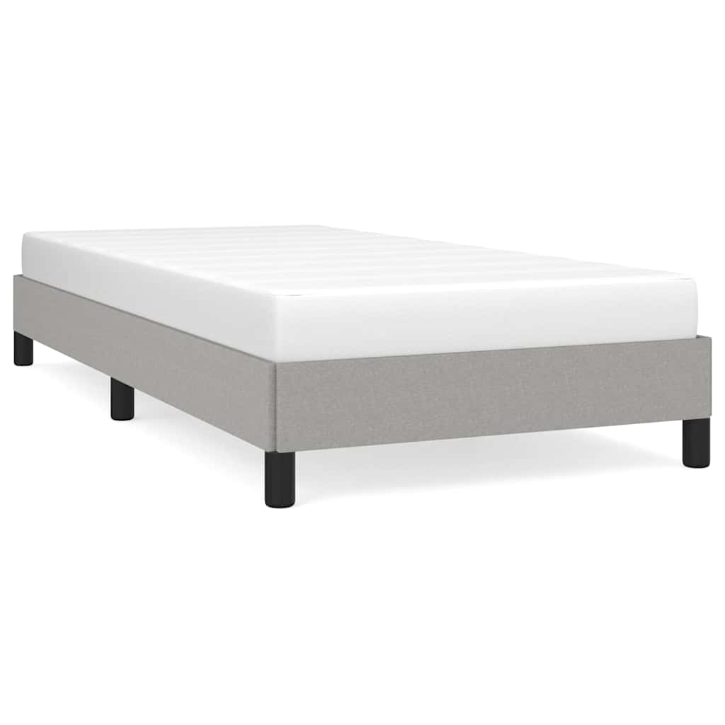 Vidaxl bedframe zonder matras 80x200 cm stof lichtgrijs