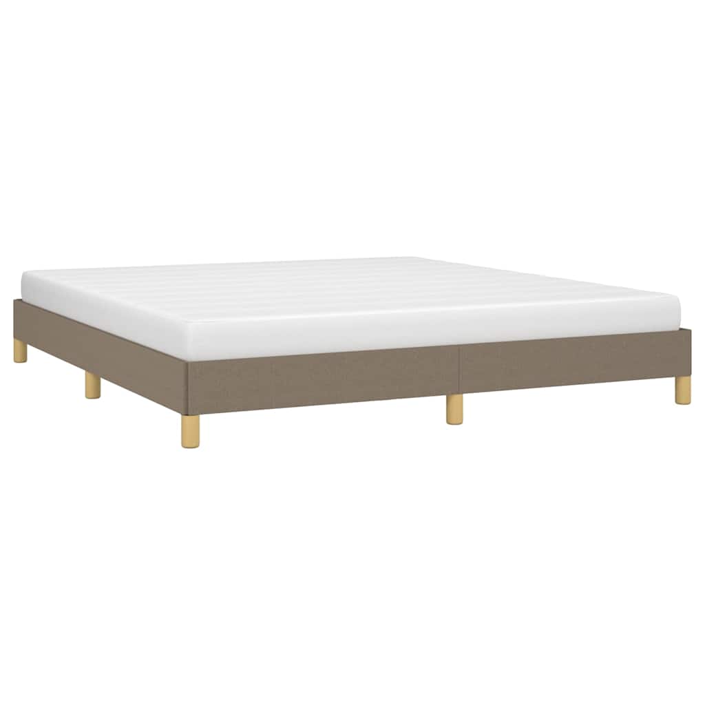 Vidaxl bedframe zonder matras stof taupe 180x200 cm
