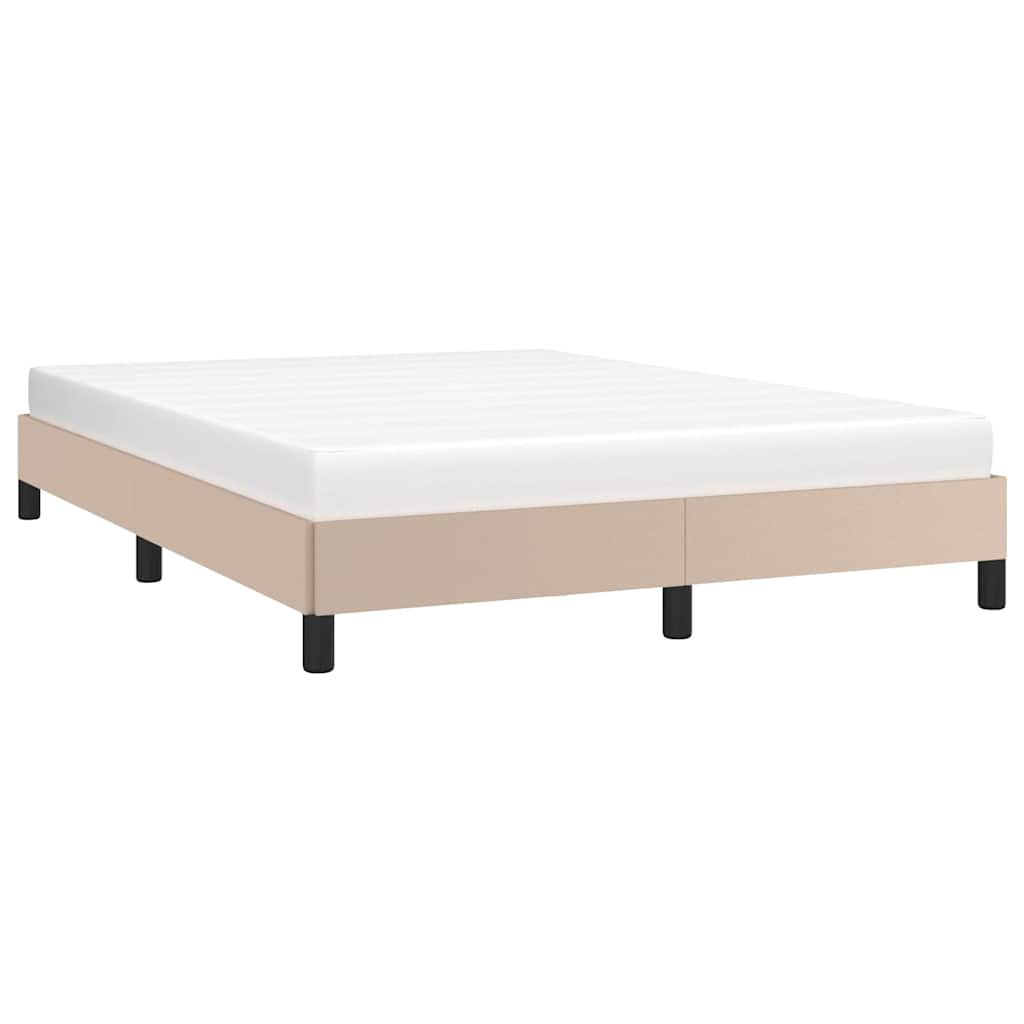 Vidaxl bedframe kunstleer cappuccinokleurig 140x200 cm