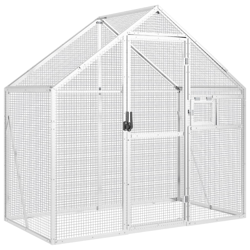 Vidaxx volière 179x100x185 m aluminium argent
