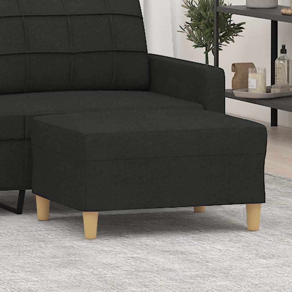 Vidaxl voetenbank 70x55x41 cm stof zwart
