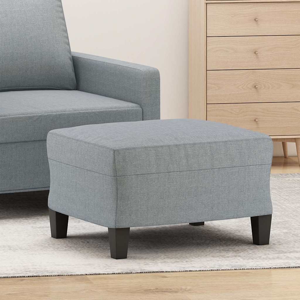 Vidaxl voetenbank 60x50x41 cm stof lichtgrijs