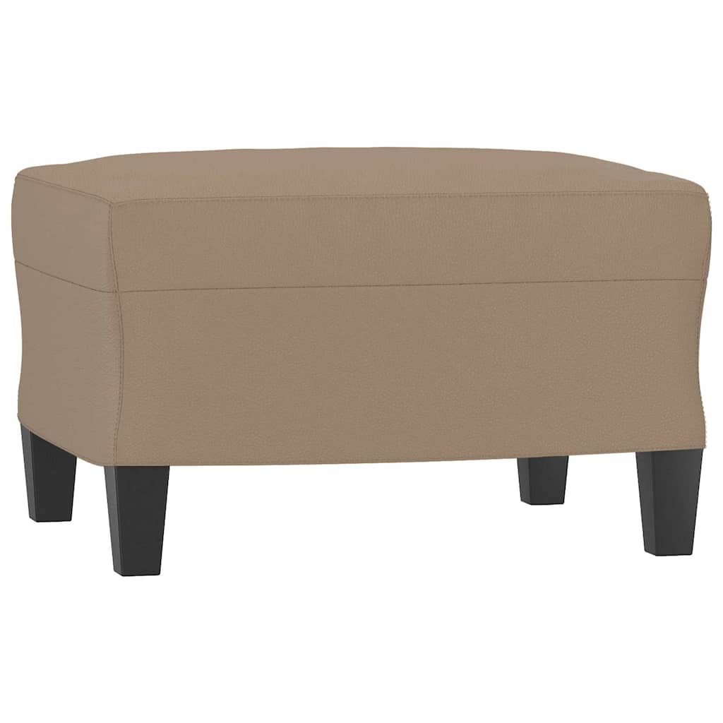 Vidaxl voetenbank 60x50x41 cm kunstleer cappuccino