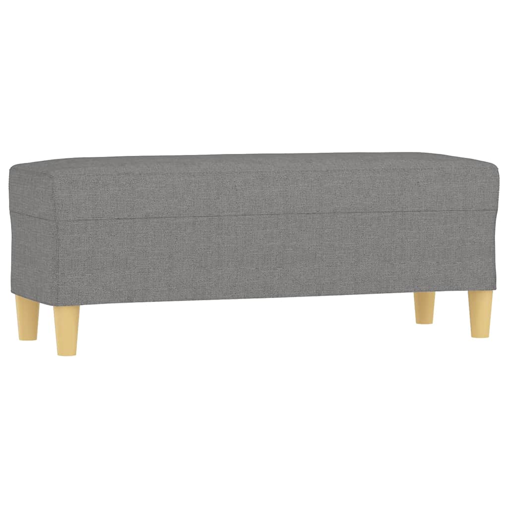 Vidaxl bankje 100x35x41 cm stof donkergrijs