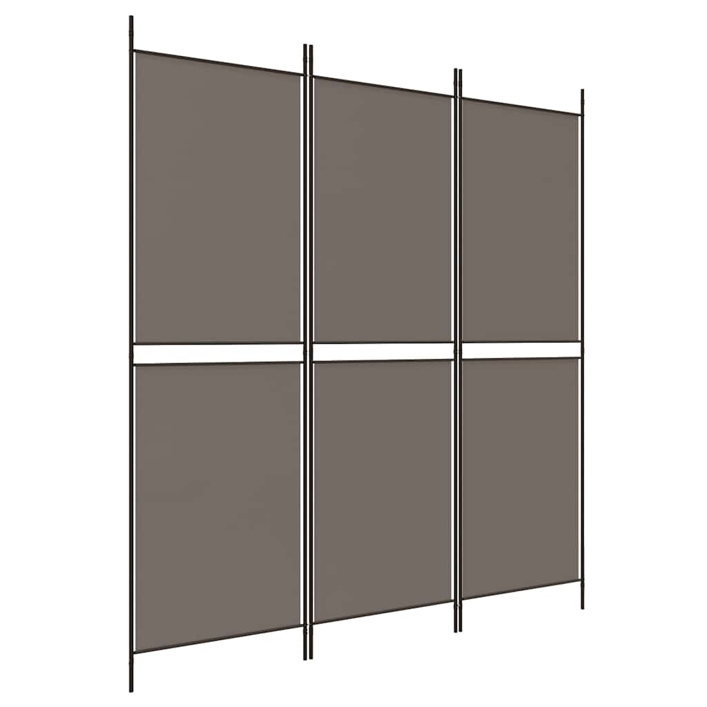 Vidaxl kamerscherm met 3 panelen 150x180 cm stof antracietkleurig