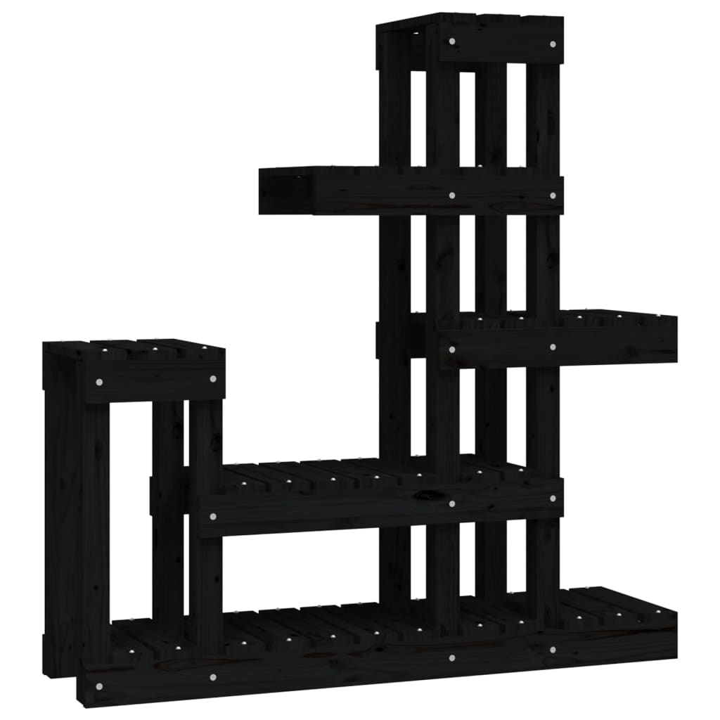 Norme de l'usine Vidaxl 92x25x97 cm Pine solide noir