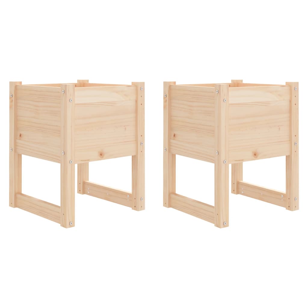 Vidaxl Planters 2 ST 40x40x52,5 cm Pine solide