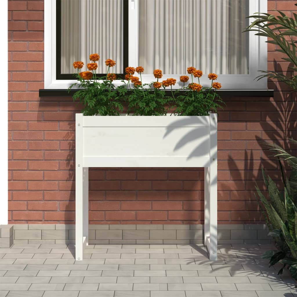 Vidaxl Planning Box 78x40x81 cm Pine solide blanc