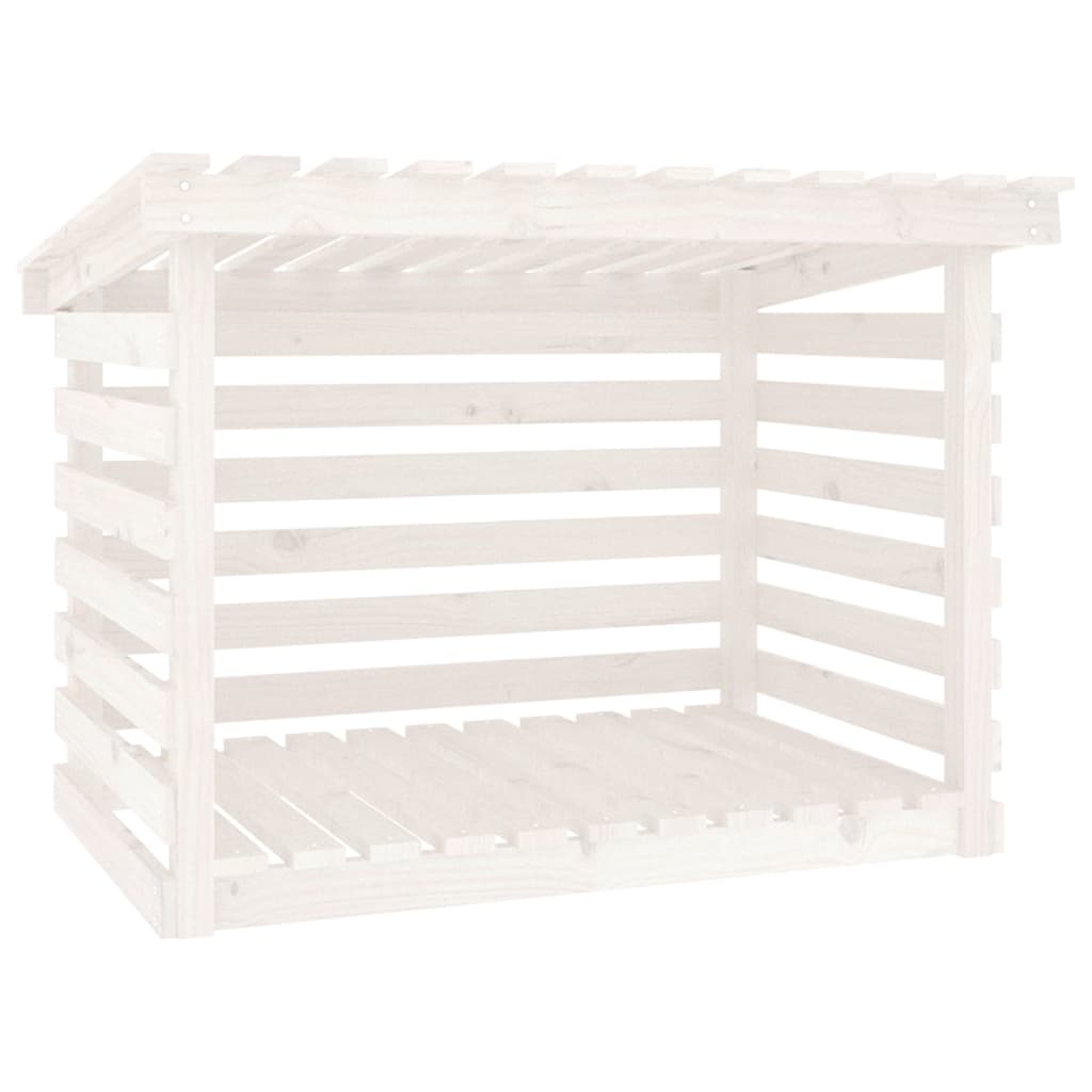 Vidaxl cheminée trek 108x73x79 cm en pin massif blanc