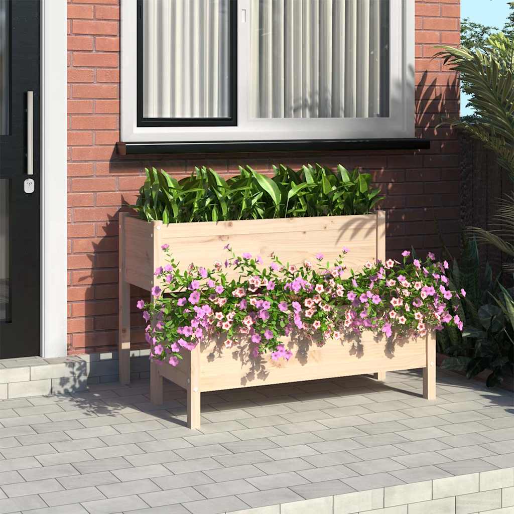 Boîte de planification Vidaxl 110x84x75 cm Pine solide