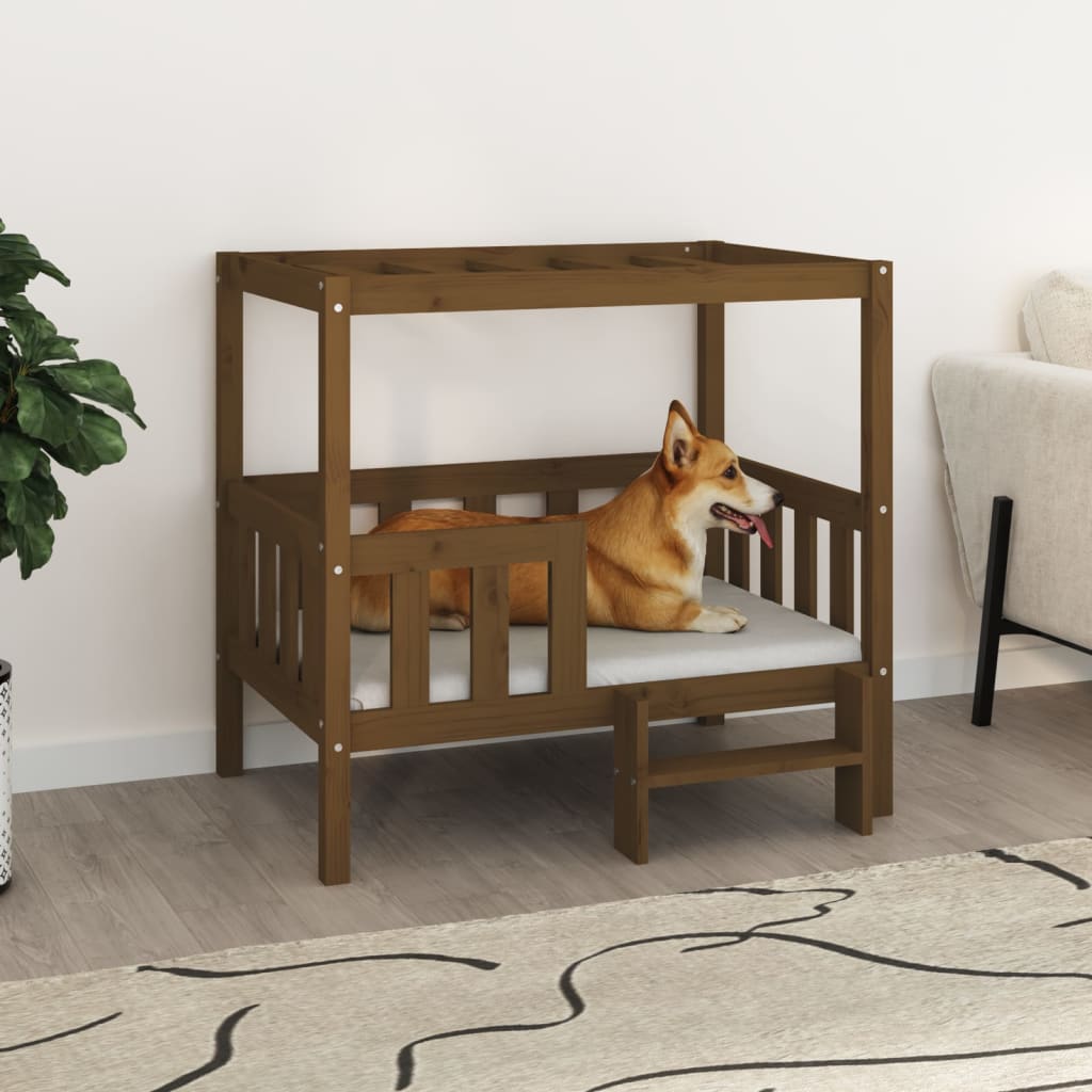 Vidaxl Dog Basket 95.5x73.5x90 cm Pine Solide Brown