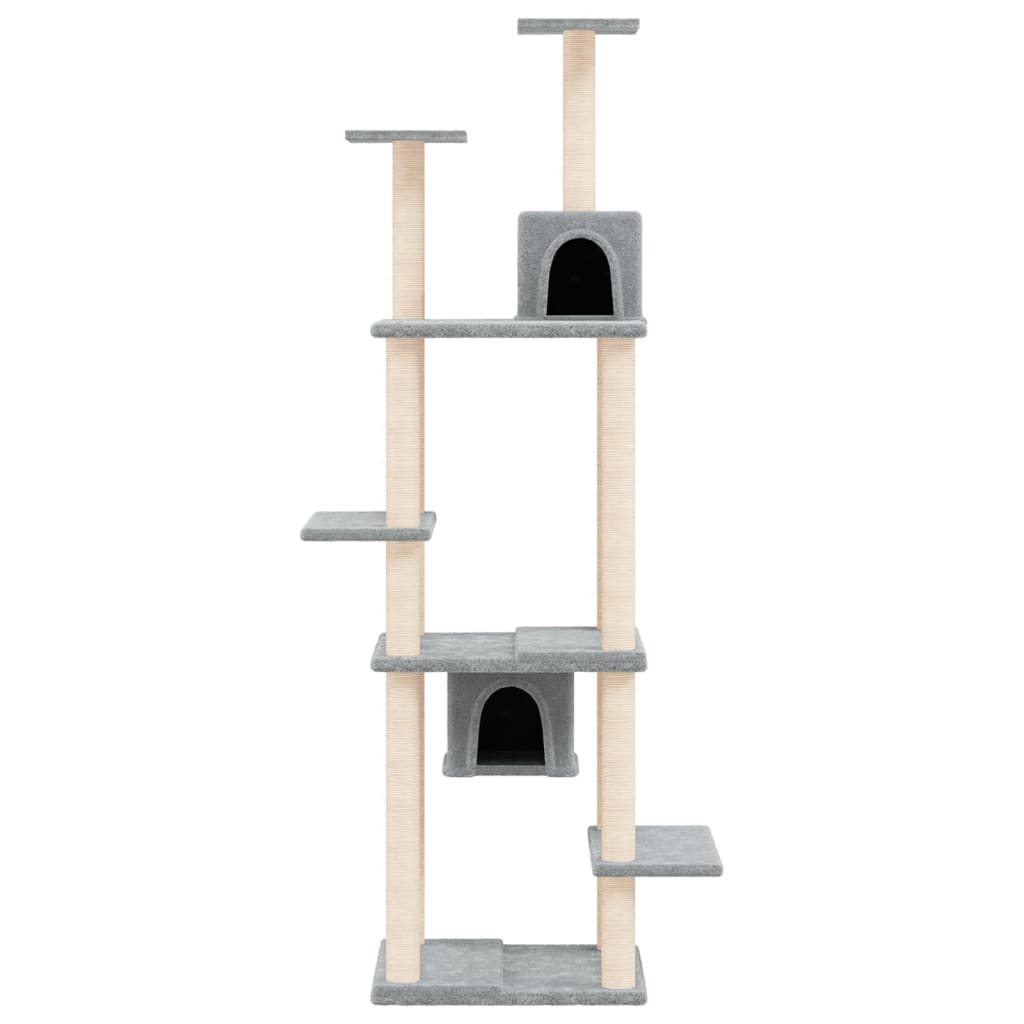 Vidaxl Cat Furniture avec Sisal Scratch Posts 176 cm Gris clair