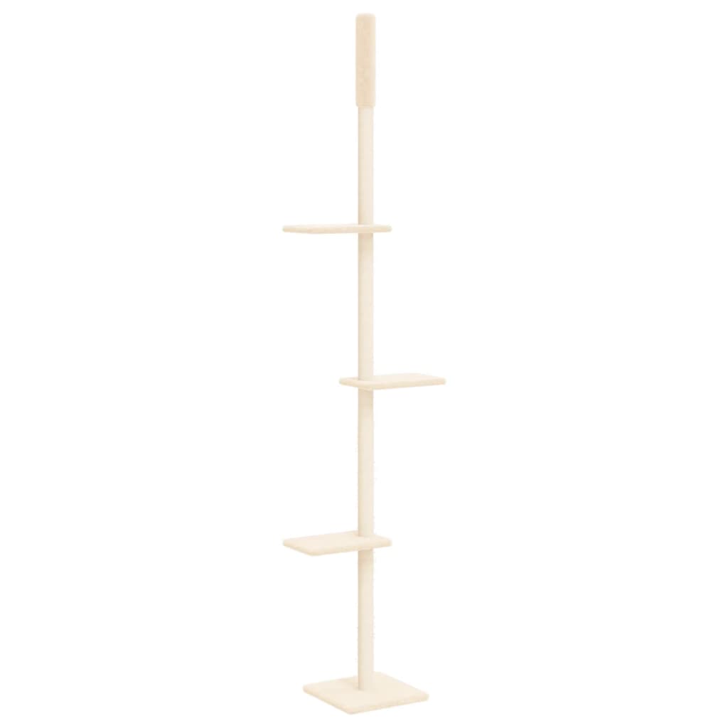 Vidaxl meuble pour chat du sol au plafond 267,5-297,5 cm couleur crème