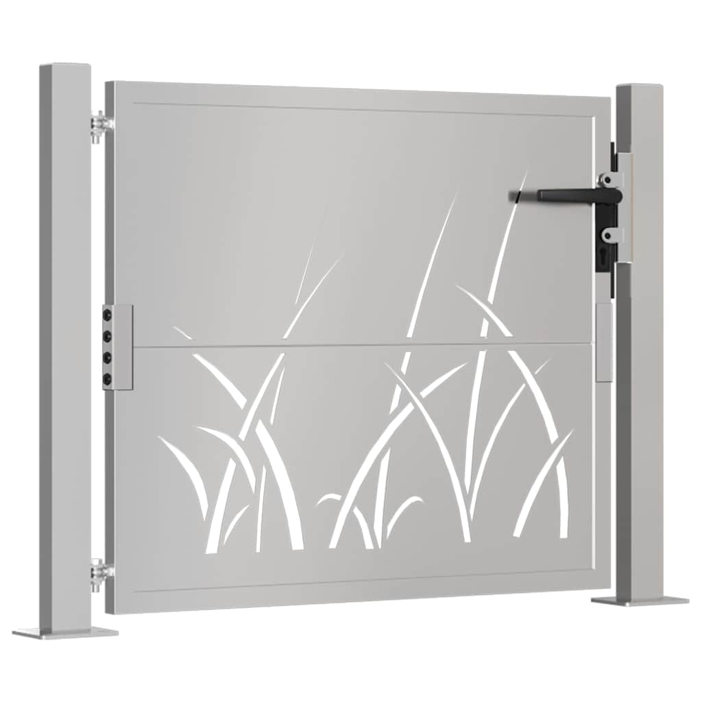 Vidaxl Poort Grass Design 105x105 cm Cortenstaal