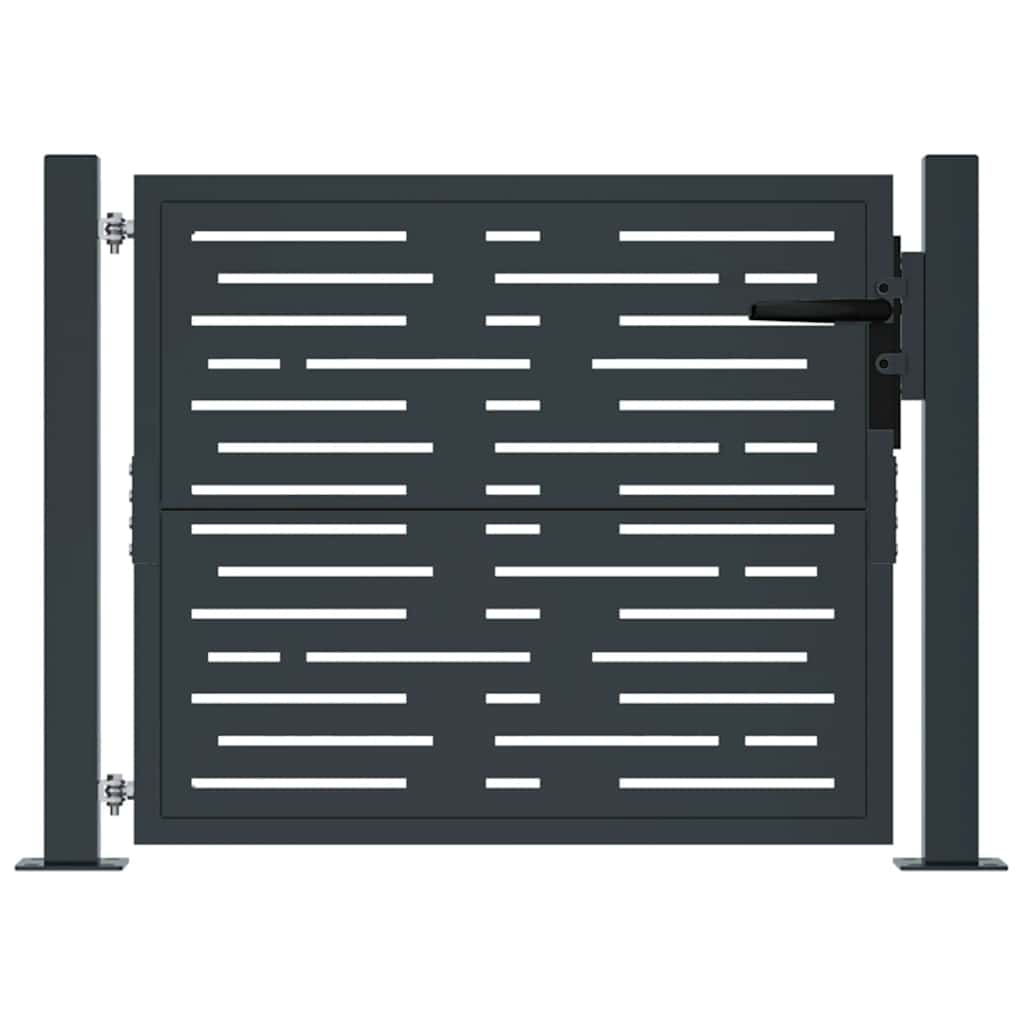 Port vidaxl 105x105 cm avec anthracite en acier carré -colore