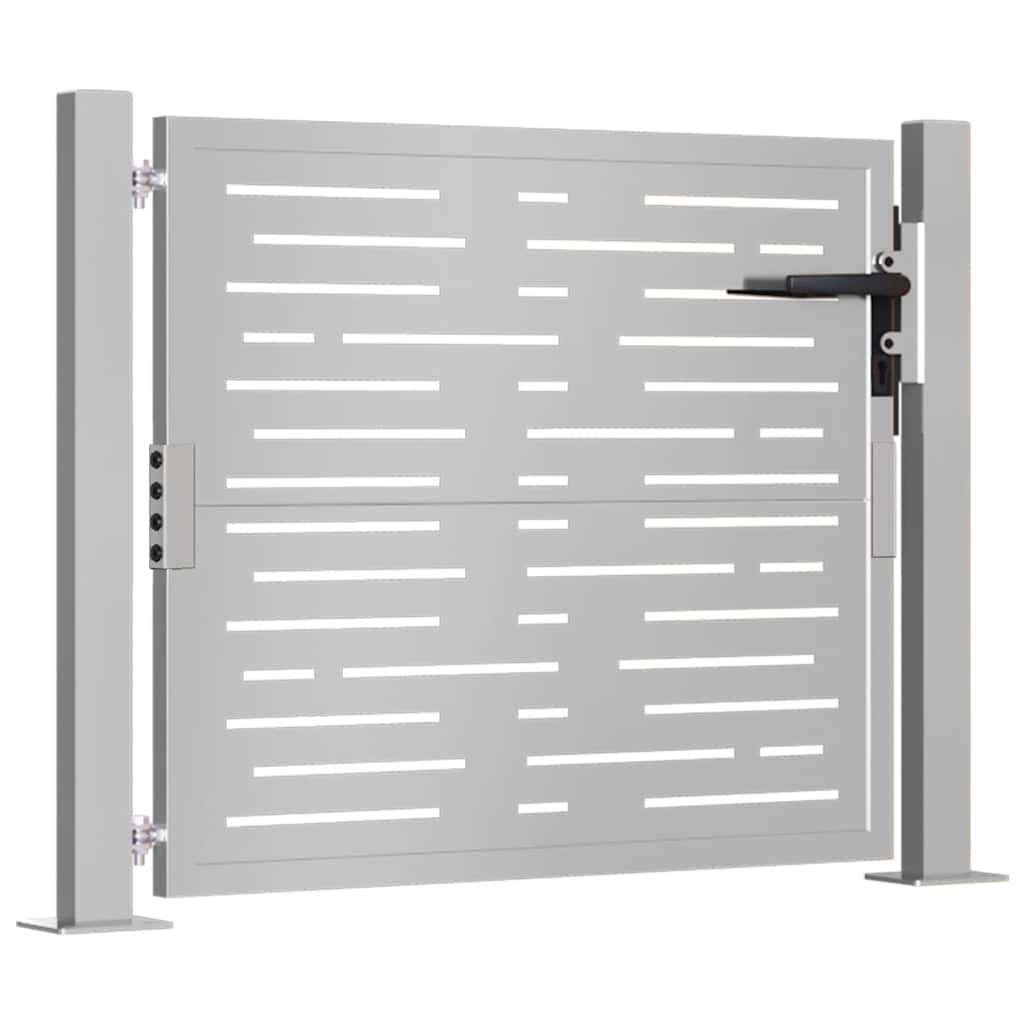 Vidaxxl portail carré 105x80 cm acier corten