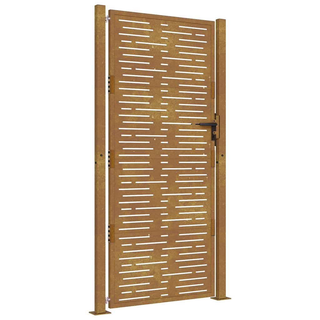 Portail Vidaxxl 105x180 cm carré en acier corten