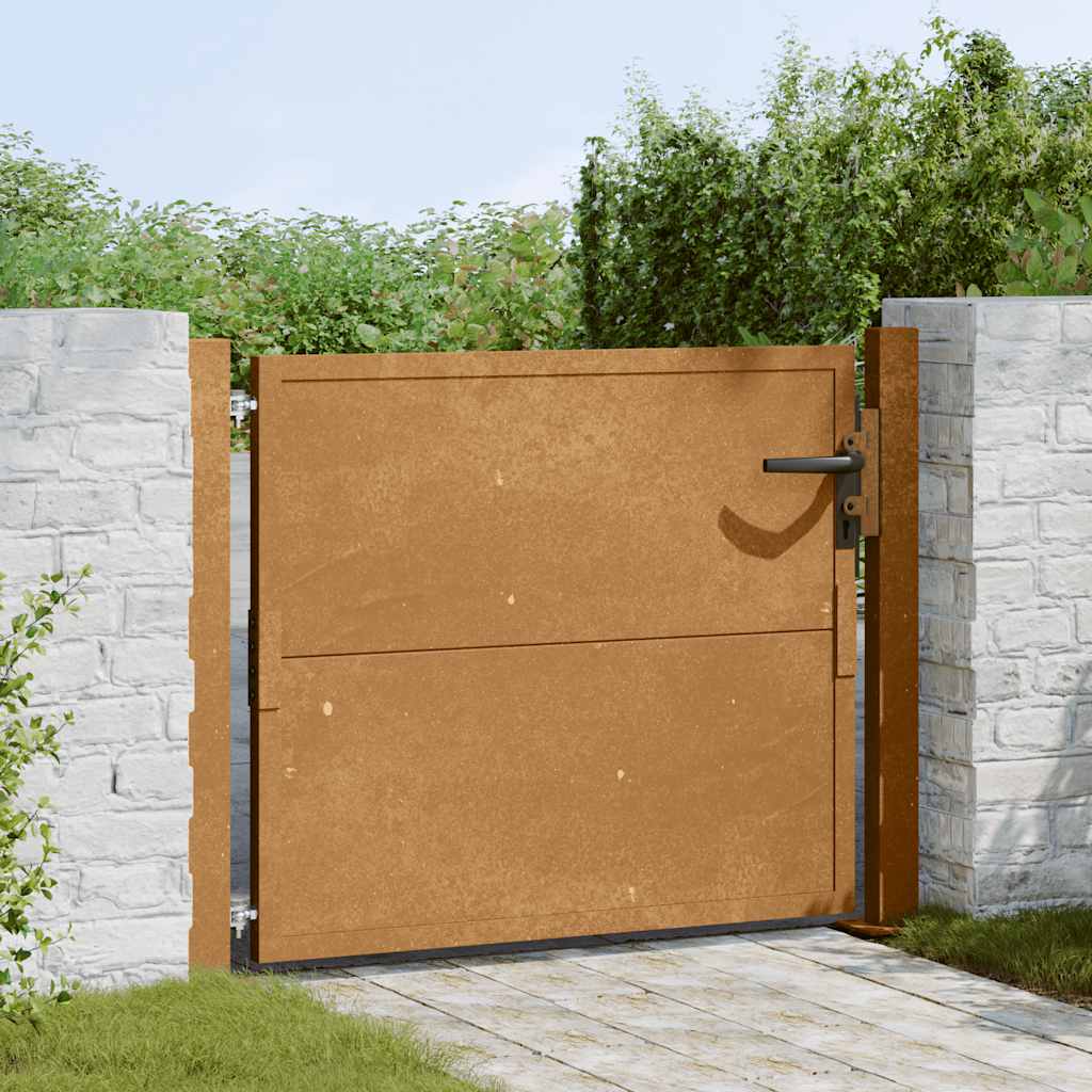 Portail Vidaxxl 105x105 cm acier corten