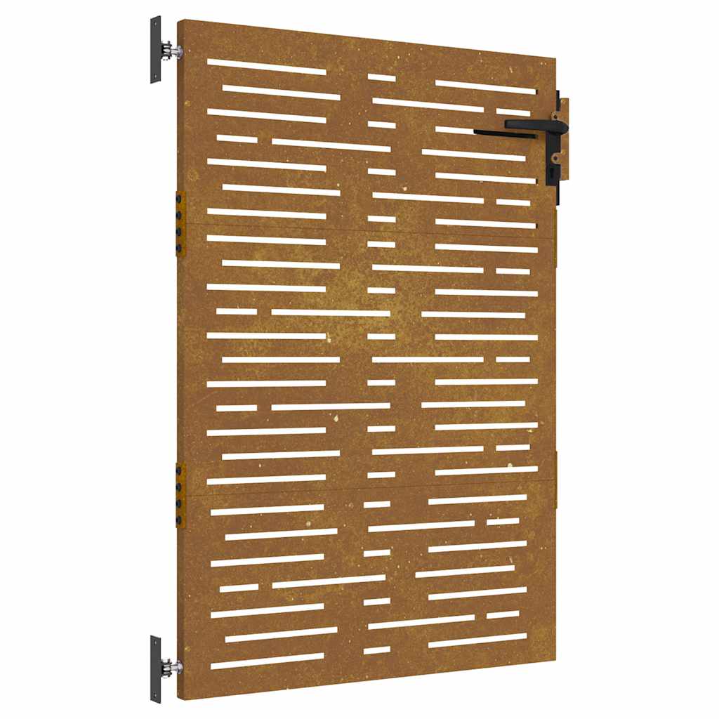Portail Vidaxxl 85x150 cm carré en acier corten