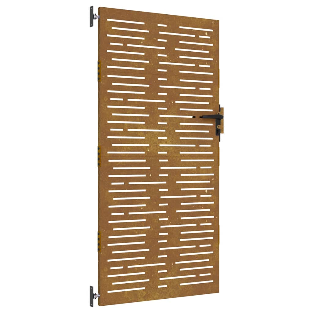 Portail Vidaxxl 85x175 cm carré en acier corten