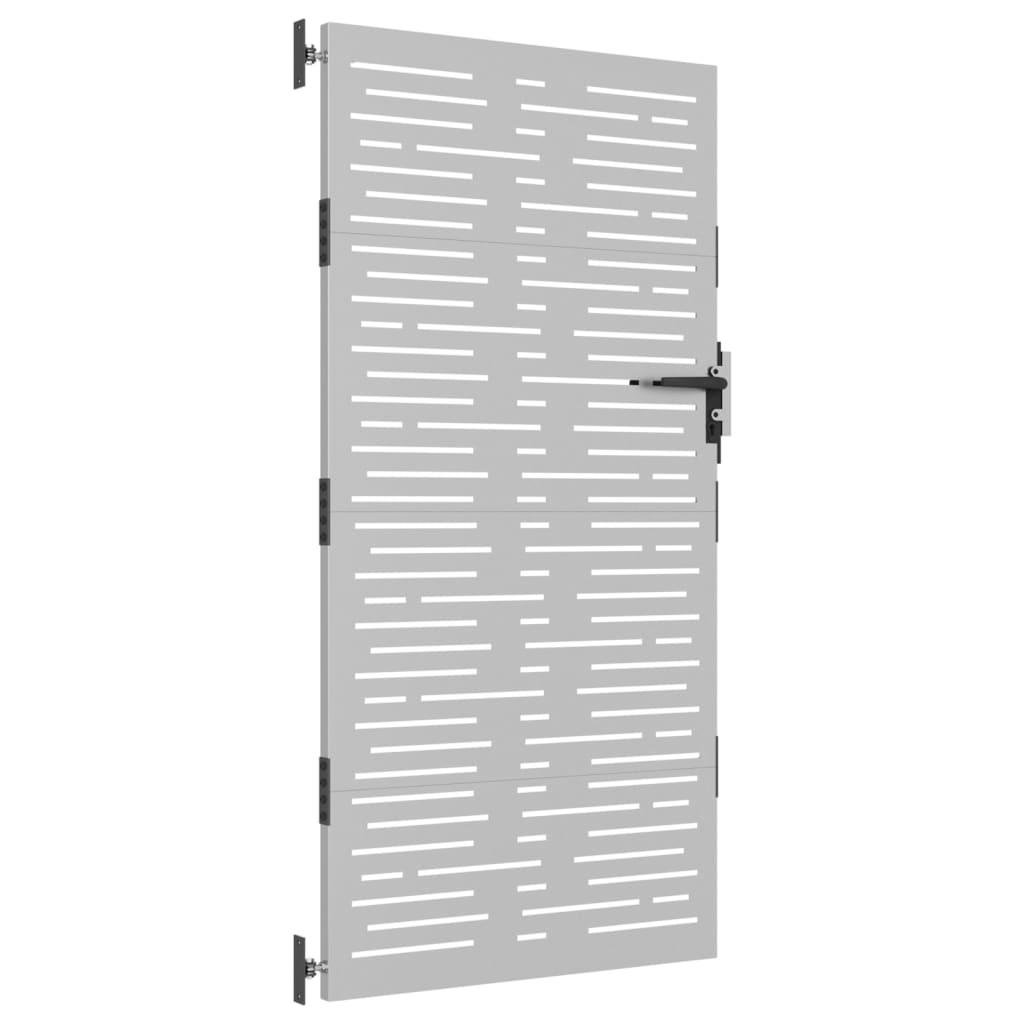 Portail Vidaxxl 85x200 cm carré en acier corten