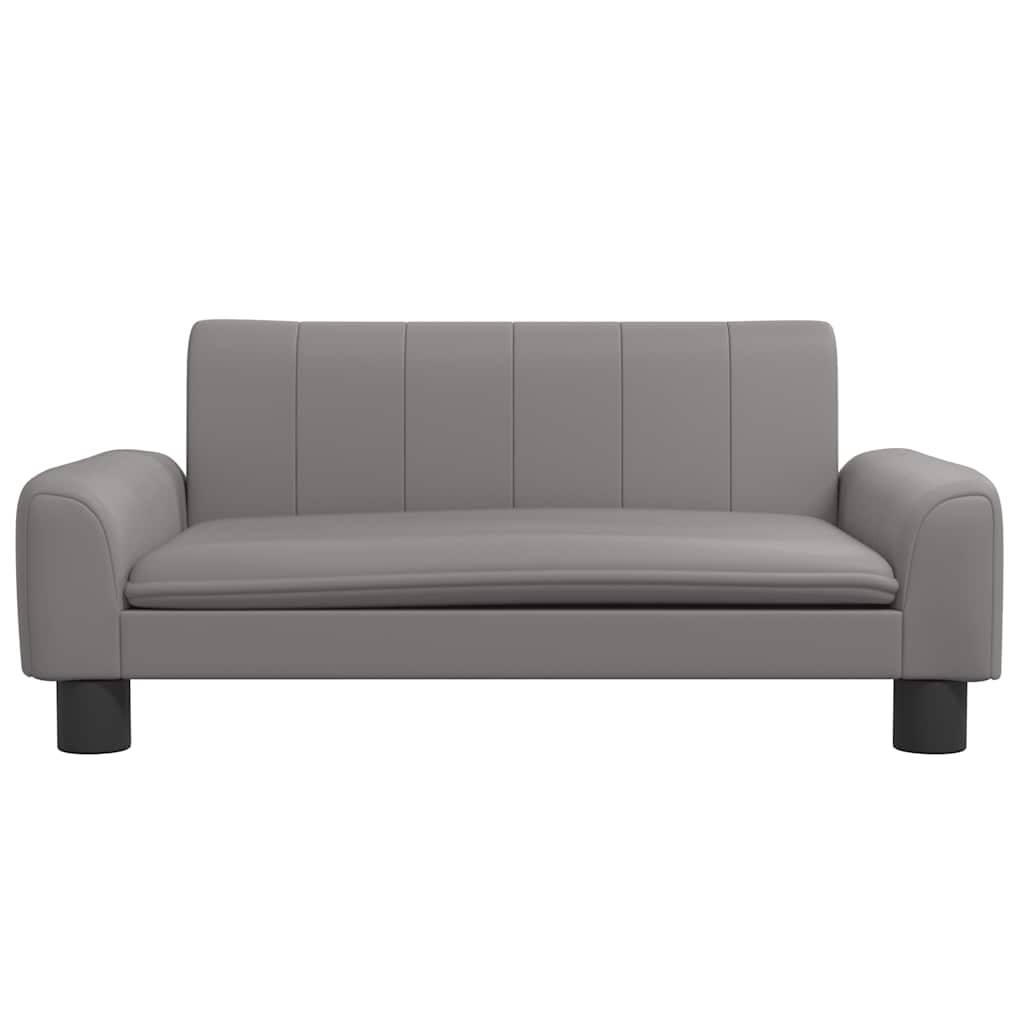 VidaXL lit pour chien 70x45x30 cm cuir artificiel gris