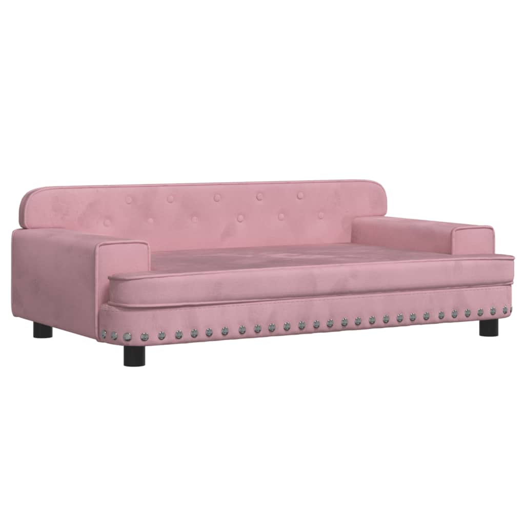 Vidaxl Dog Basket 90x53x30 cm en velours rose