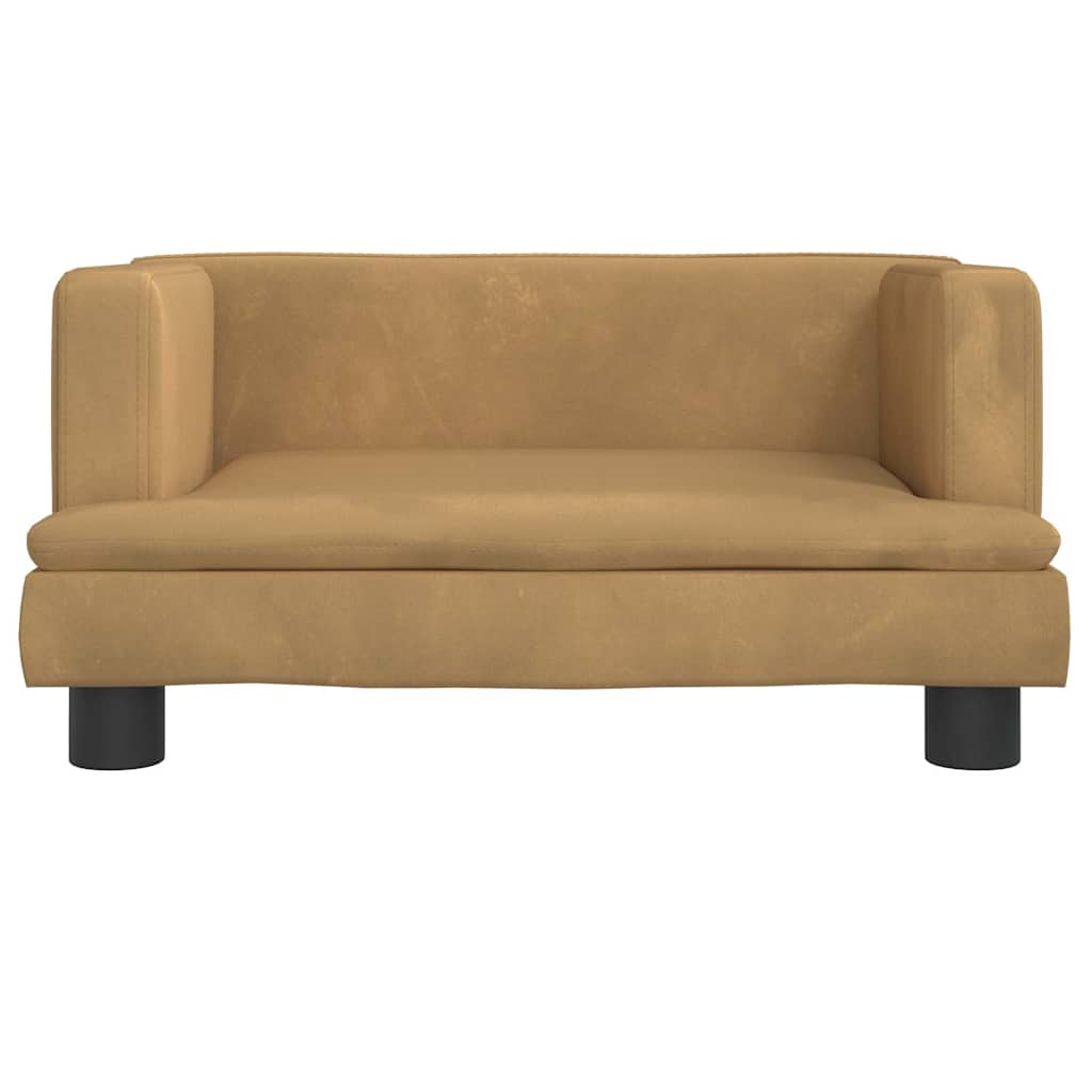 Vidaxxl lit pour chien 60x40x30 cm velours marron