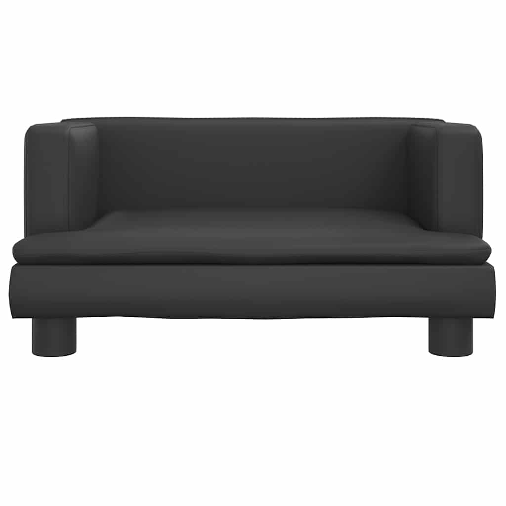 Vidaxxl lit pour chien 60x40x30 cm cuir artificiel noir