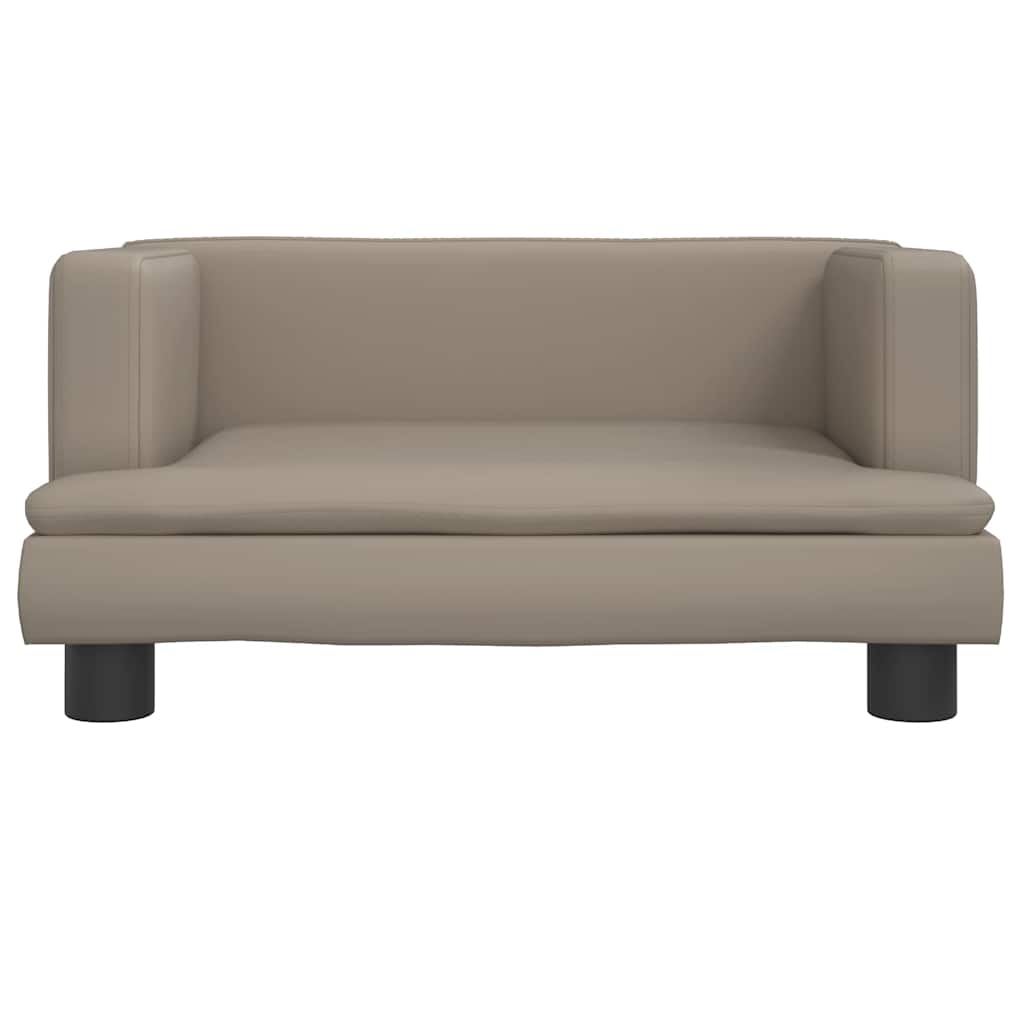 Vidaxxl lit pour chien 60x40x30 cm cuir artificiel couleur cappuccino