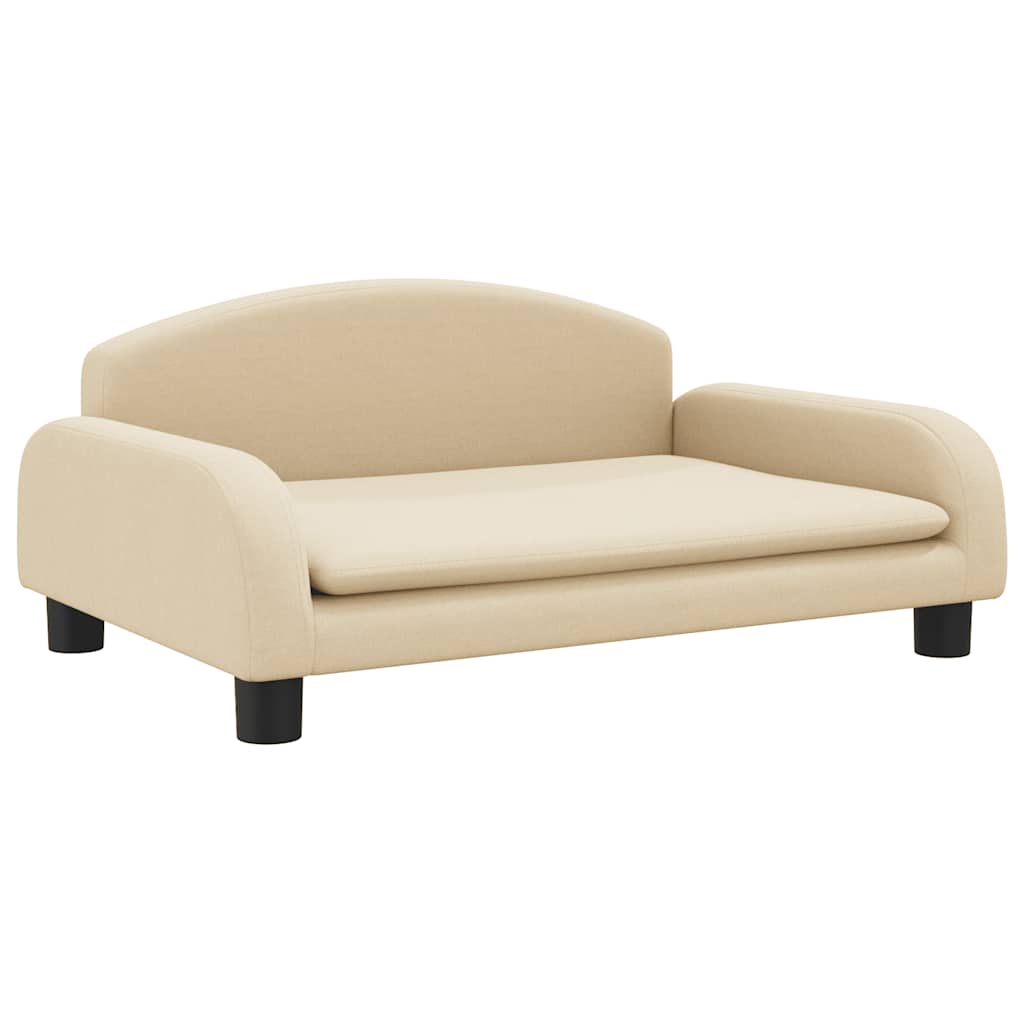 Vidaxxl lit pour chien 70x45x30 cm tissu couleur crème