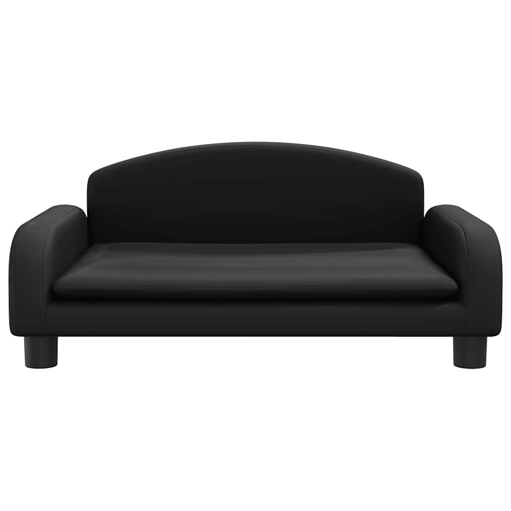 Vidaxxl lit pour chien 70x45x30 cm cuir artificiel noir