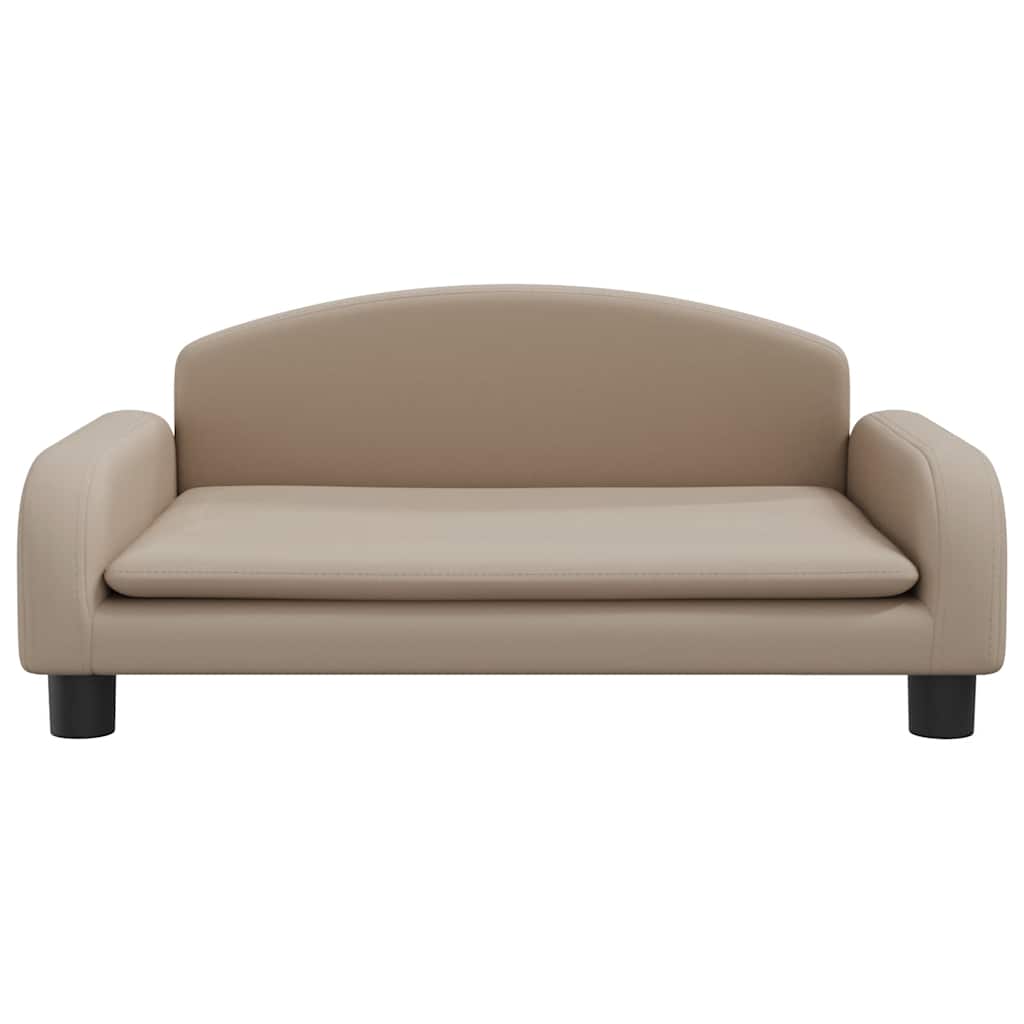 Vidaxxl lit pour chien 70x45x30 cm cuir artificiel couleur cappuccino