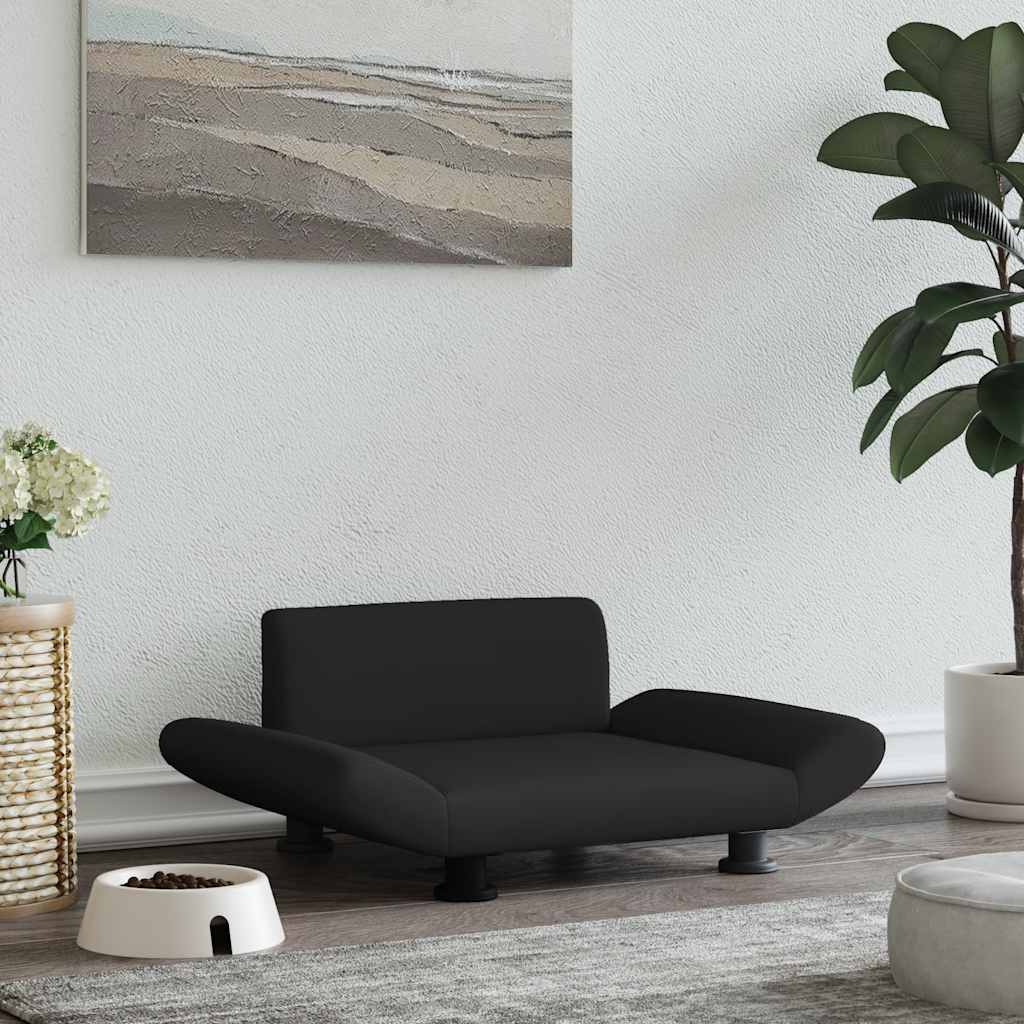Vidaxxl lit pour chien 70x45x28 cm tissu noir