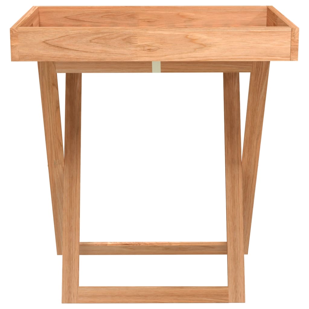 Table de plateau vidaxl pliable 52x36x56,5 cm en bois de noyer