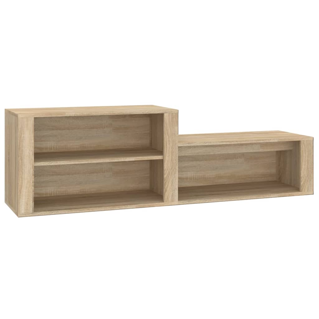 Armoire à chaussures Vidaxl 150x35x45 cm en bois de bois de chêne sonoma coloré
