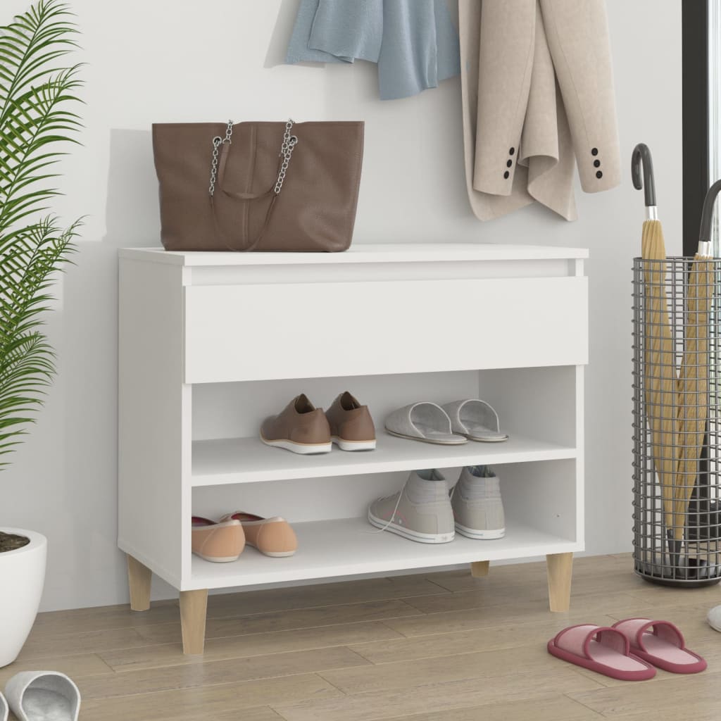 Armoire à chaussures Vidaxl 70x36x60 cm Bois de bois de propriété