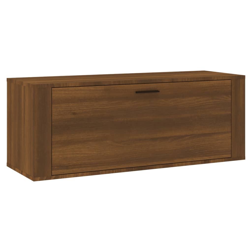 Mur de l'armoire à chaussures Vidaxl - Mouplé 100x35x38cm Browniken en bois transformé 100x35x38cm