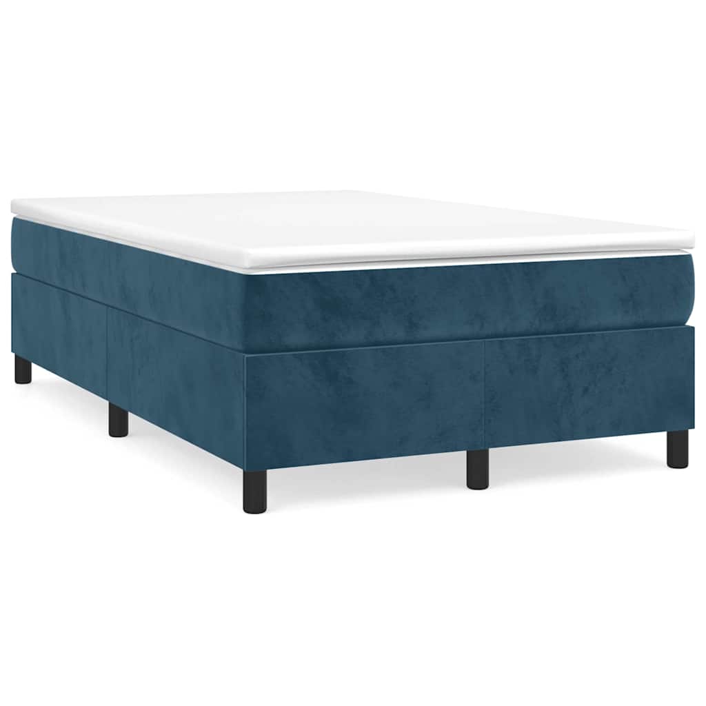 Vidaxl boxspring bed 120x200 cm fluweel donkerblauw