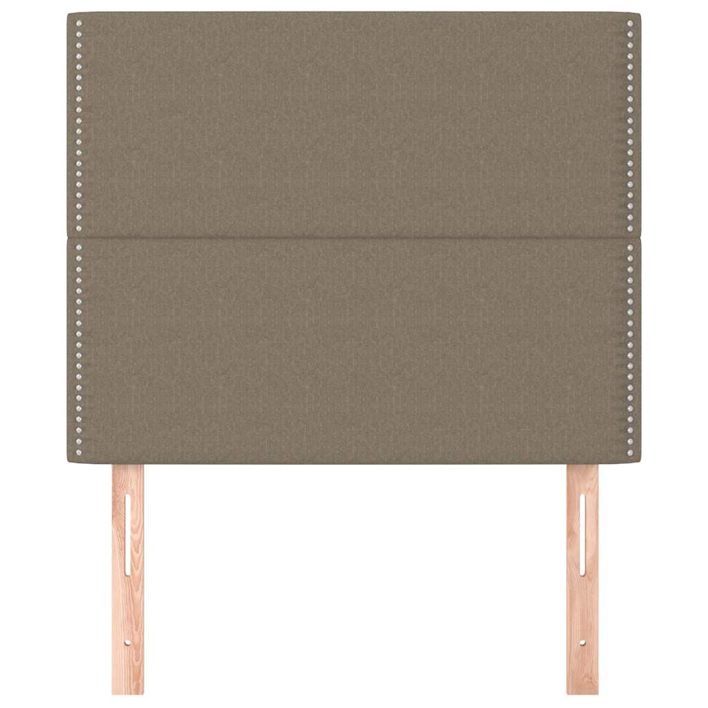 Vidaxl hoofdbord taupe 90x5x118 128 cm stof