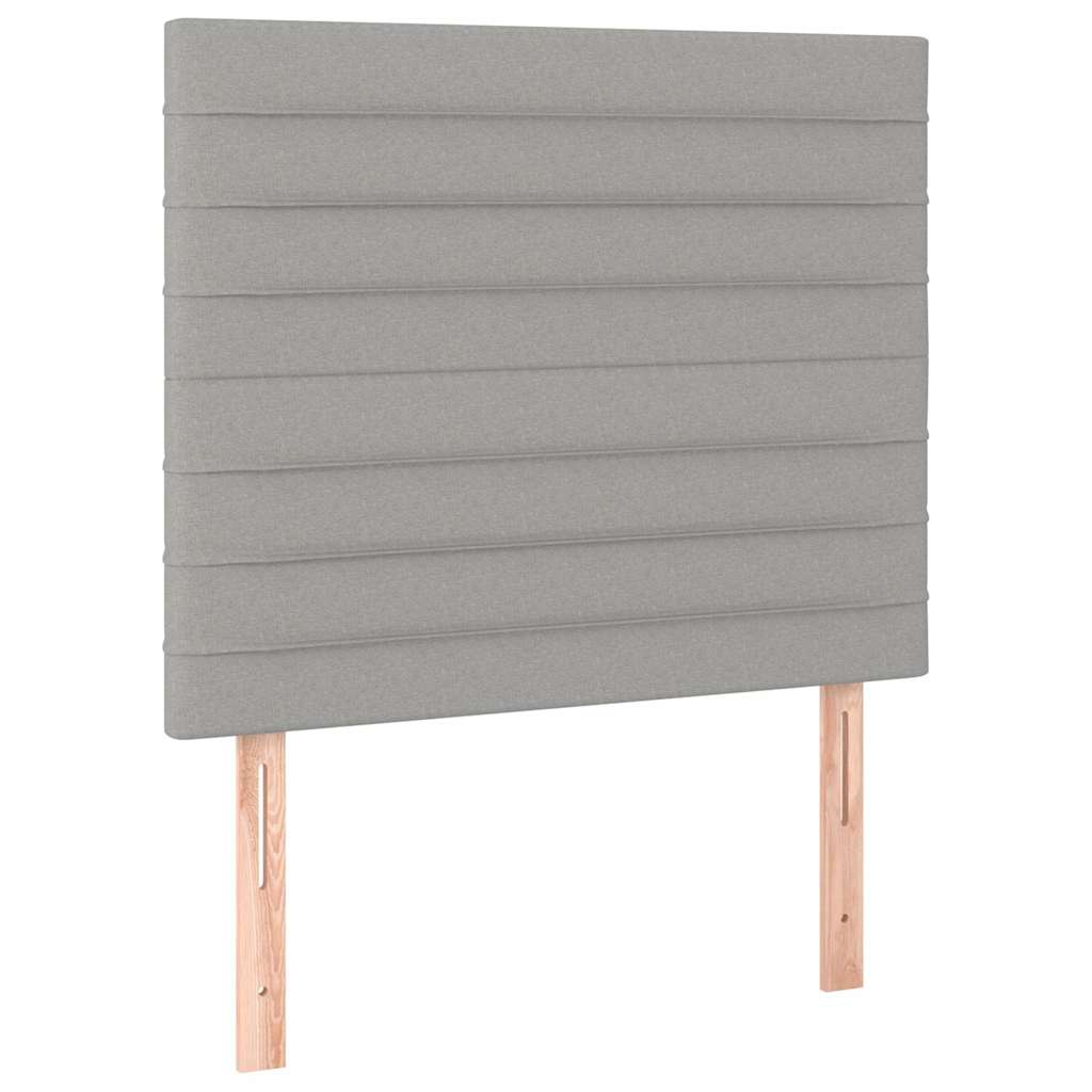 Vidaxl hoofdbord lichtgrijs 90x5x118 128 cm stof