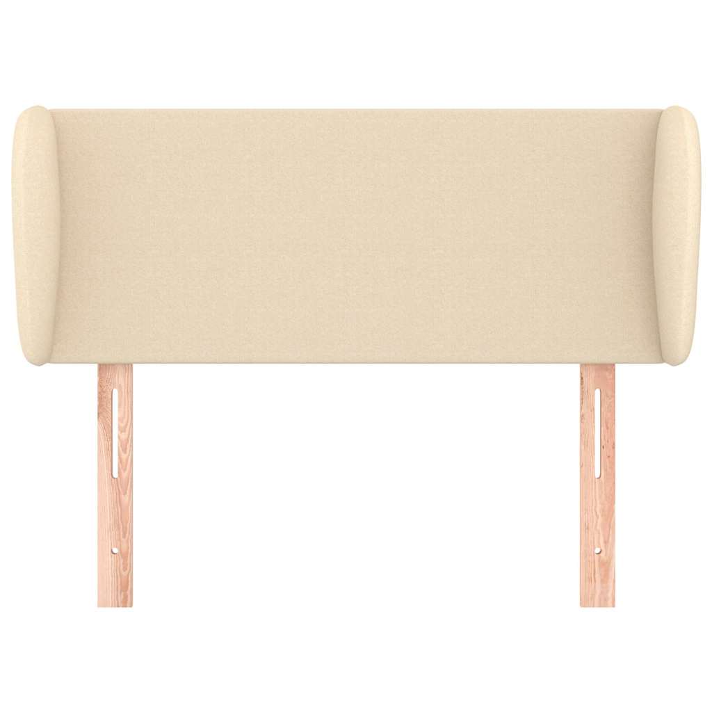 Vidaxl hoofdbord met randen 83x23x78 88 cm stof crèmekleurig