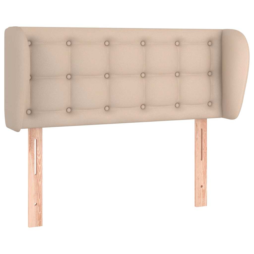 Vidaxl hoofdbord met randen 103x23x78 88 cm kunstleer cappuccinokleur