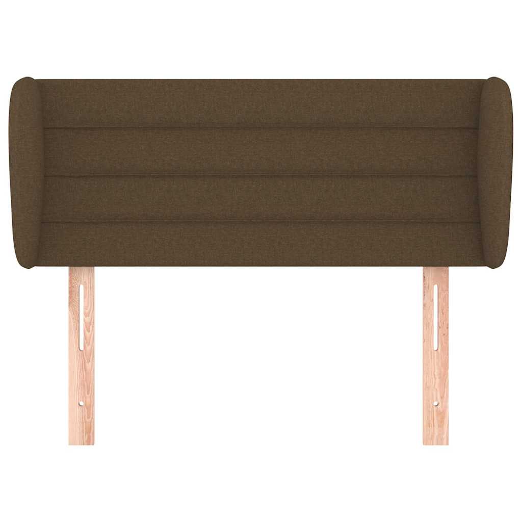 Vidaxl hoofdbord met randen 83x23x78 88 cm stof donkerbruin