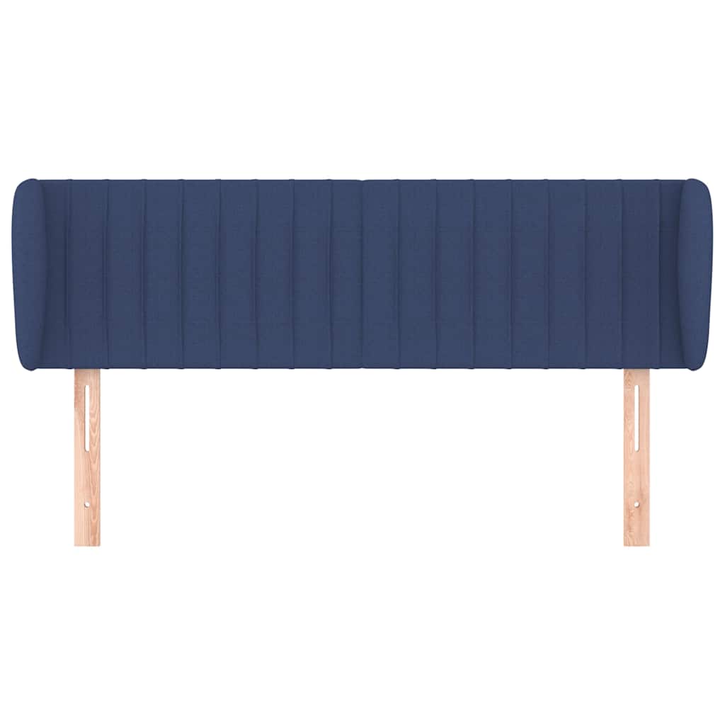 Vidaxl hoofdbord met randen 147x23x78 88 cm stof blauw