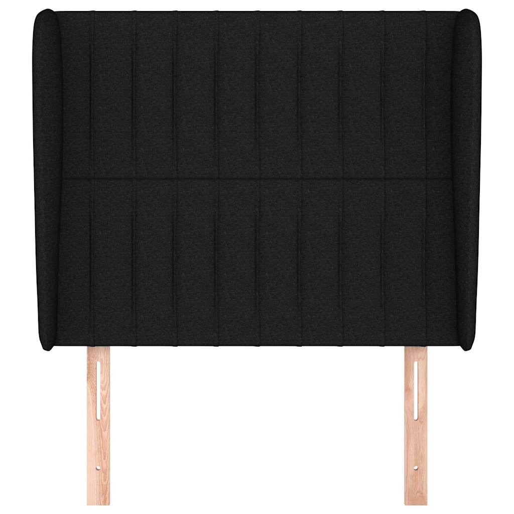 Vidaxl hoofdbord met randen 93x23x118 128 cm stof zwart