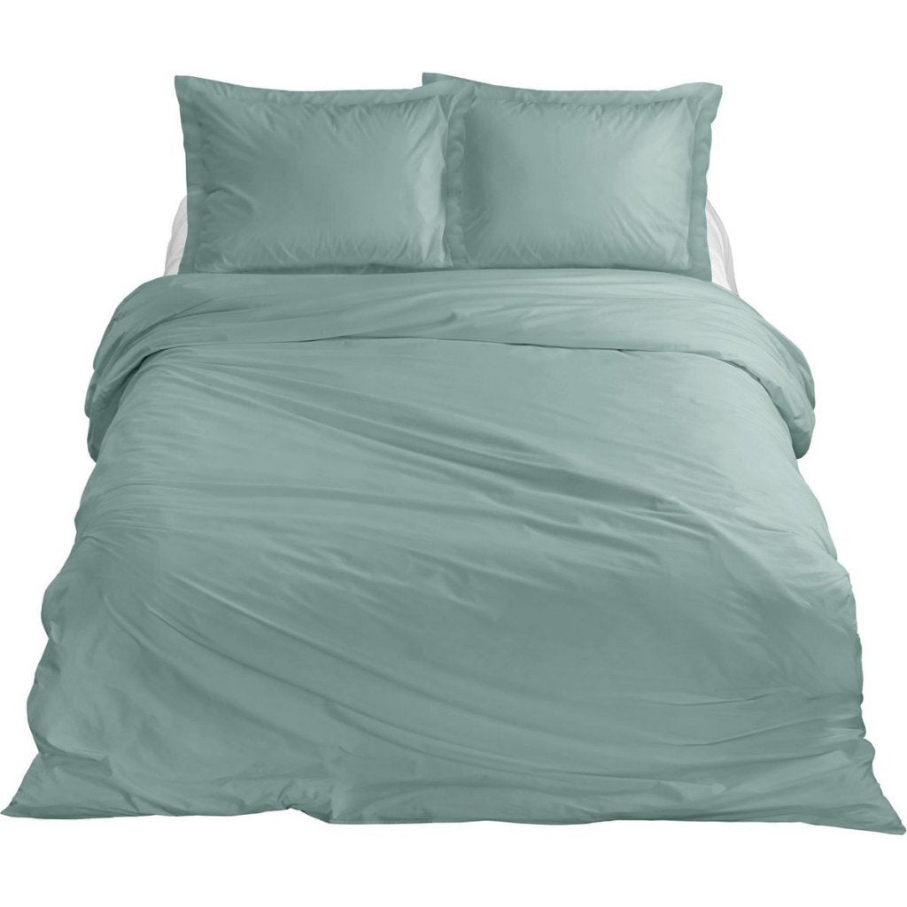 Housse de couette double en satin de coton Ten cate 240x200 220 cm menthe