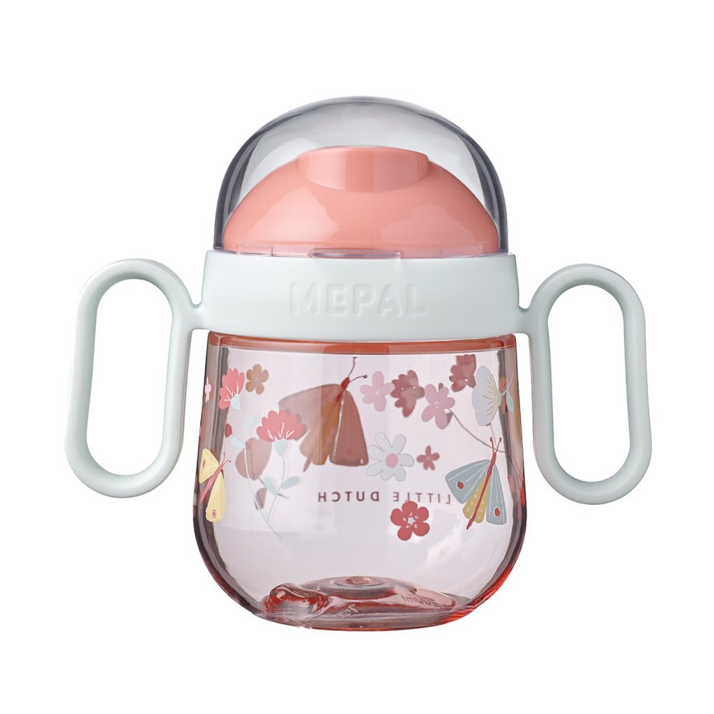 Gobelet anti-fuite Mepal fleurs et papillons rose